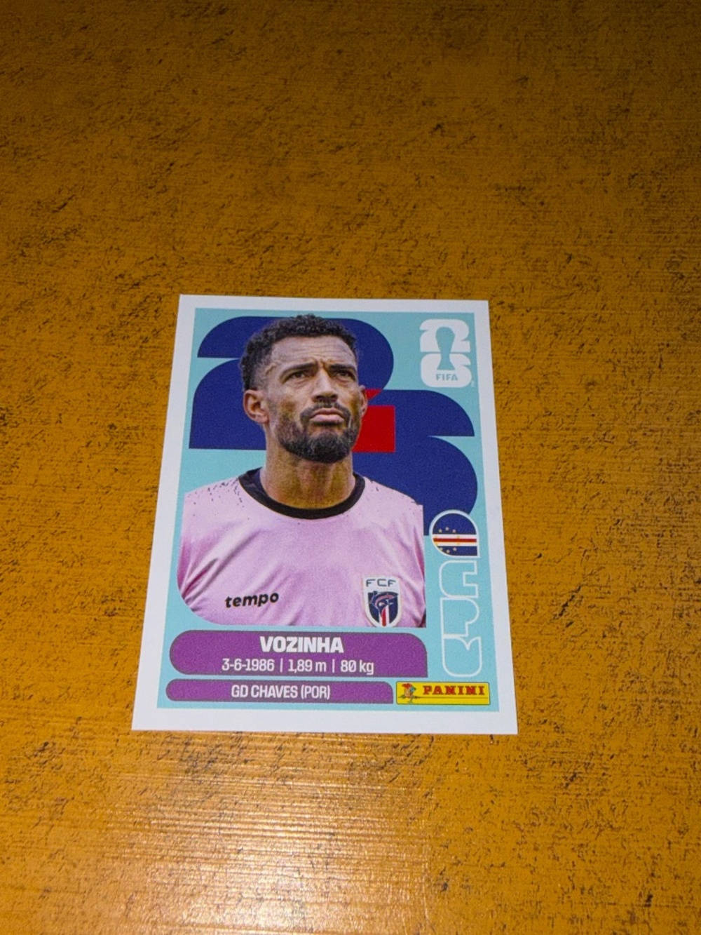 Panini Vozinha Sticker - FIFA World Cup 2026 (Josimar Dias)